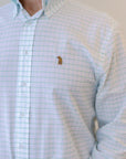 Turtleshell Check Button Down