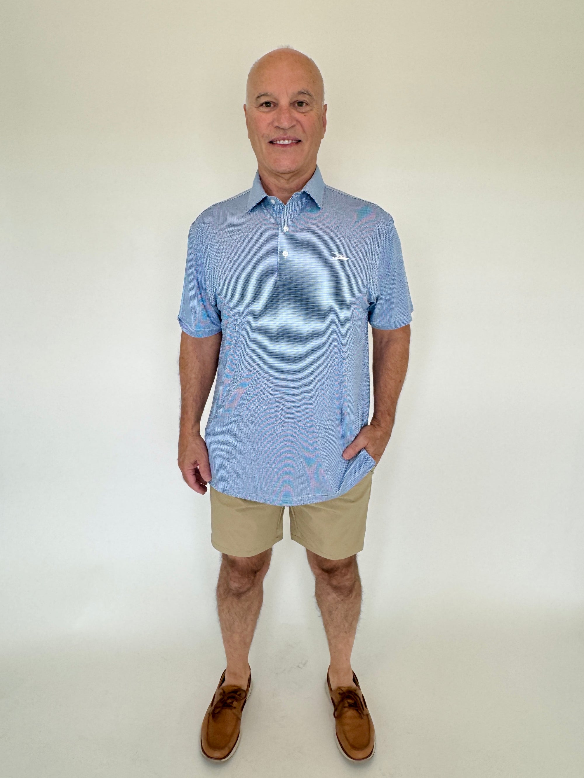 Outrigger Polo Imperial Blue/White