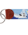 Charter Boat Embroidered Key Fob - Chatsworth Boutique