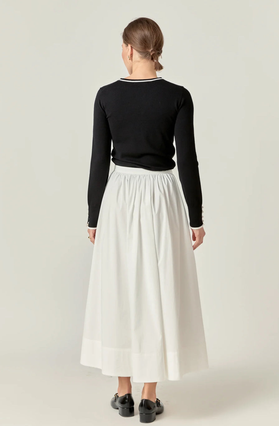 Flared Midi Skirt