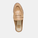 Betzy Mule Latte Embossed Suede - Dolce Vita