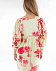 Jade Puff Sleeve Dress