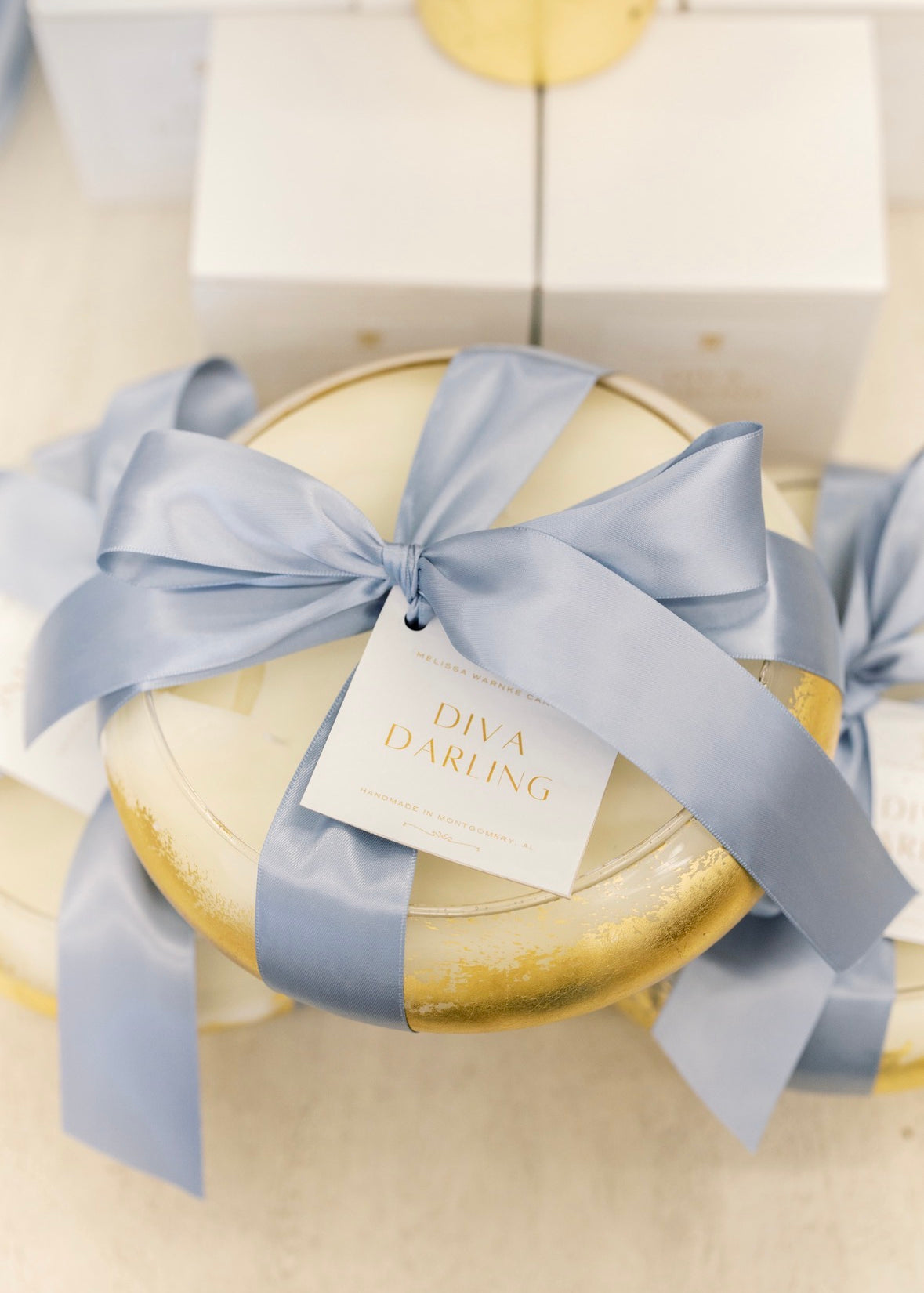 Six-Wick Gold Leaf Candle