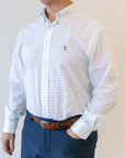 Turtleshell Check Button Down