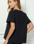Short Sleeve Sweater Top
