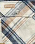 Plaid Flannel Shirt Khaki