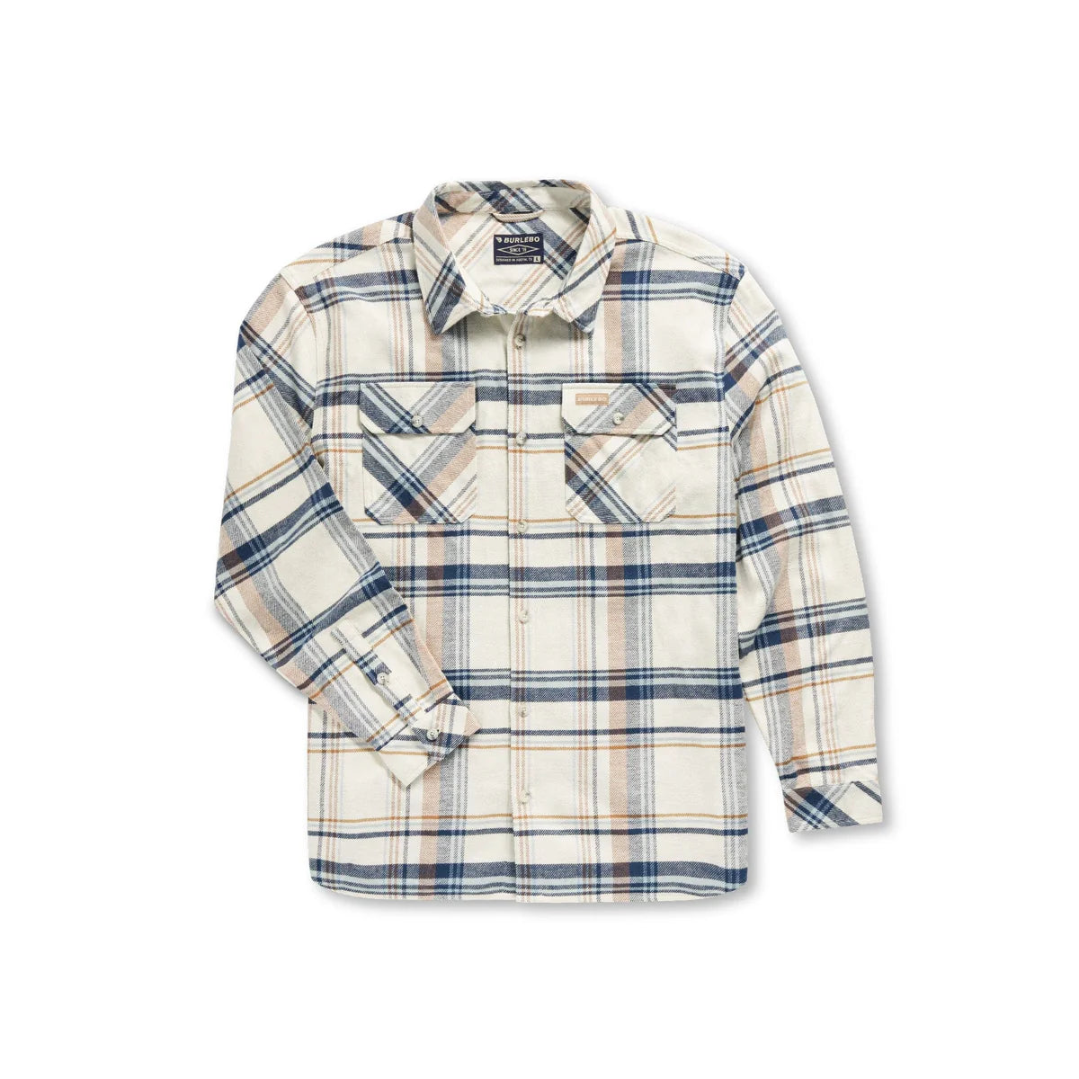 Plaid Flannel Shirt Khaki