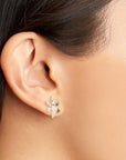 Gold Lily Stud Earrings