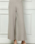 knit pull on sweater leisure pants