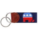 GOP Elephant Embroidered Key Fob - Chatsworth Boutique