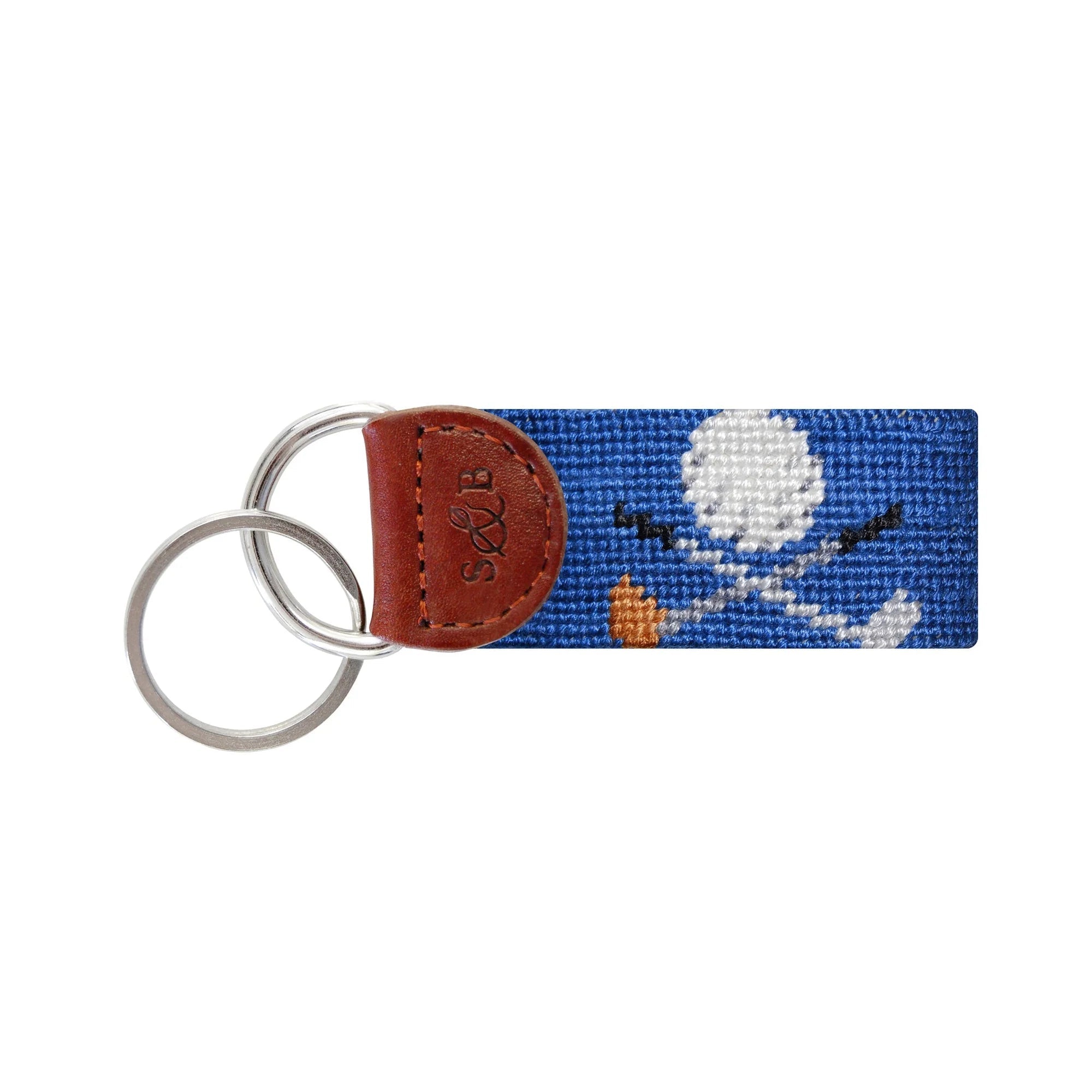 Golf Clubs Embroidered Key Fob - Chatsworth Boutique