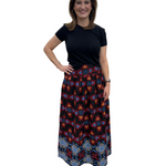 embroidered maxi festive resort skirt