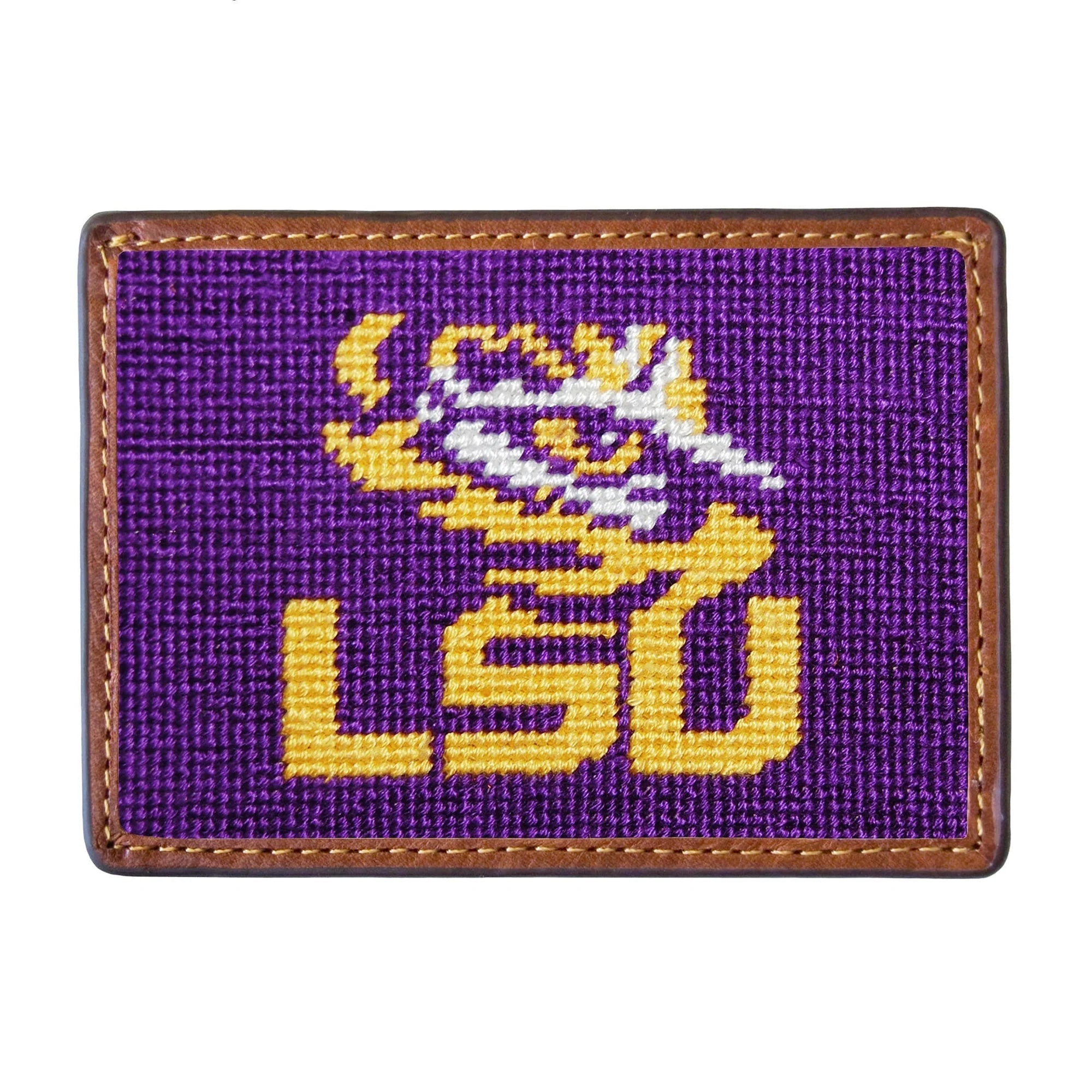 LSU Embroidered Card Wallet - Chatsworth Boutique
