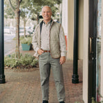 Button Down Broken Antler Check by Southern Casanova, styled on model - Chatsworth Boutique