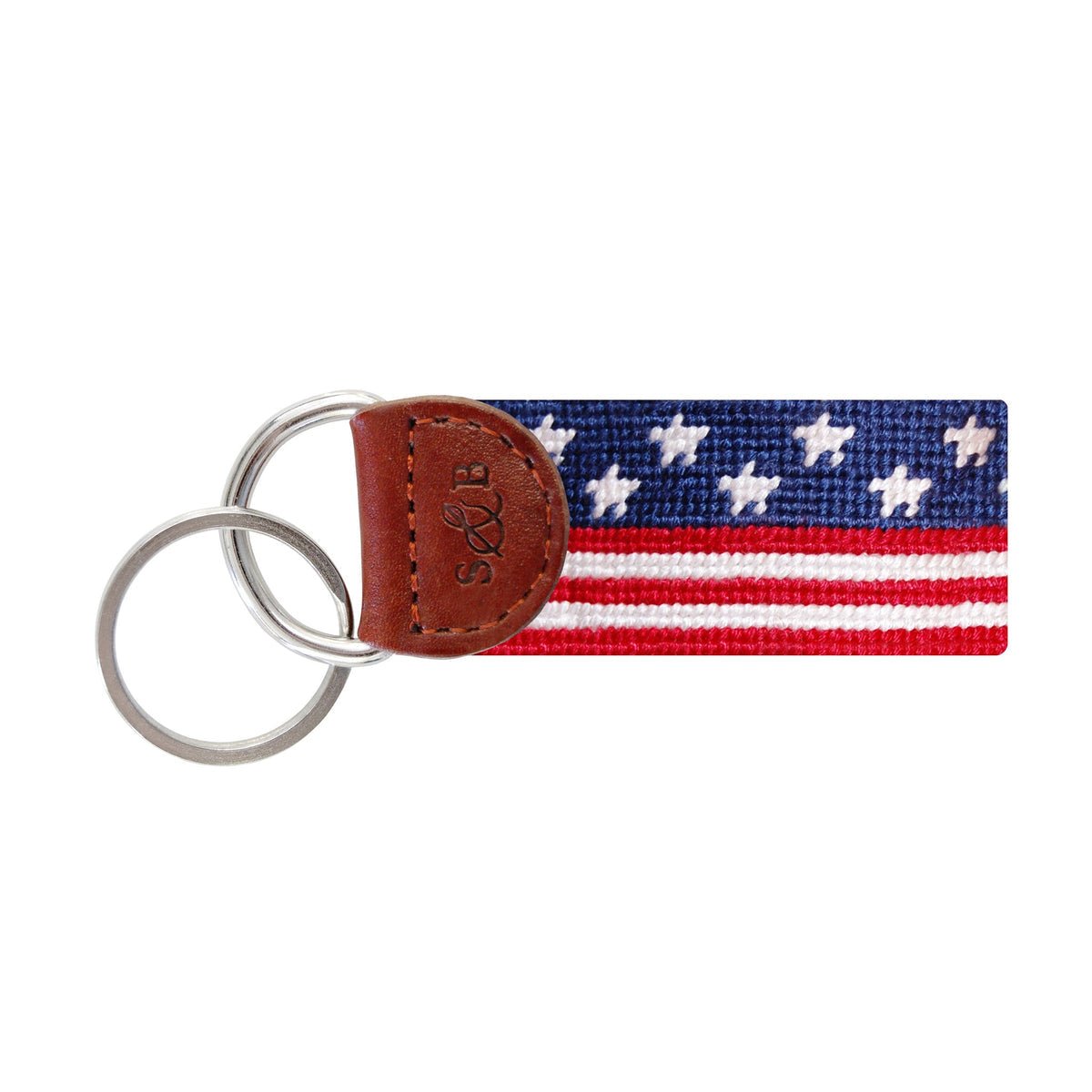 Old Glory Embroidered Key Fob - Chatsworth Boutique