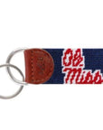 Ole Miss Embroidered Key Fob - Chatsworth Boutique