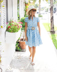 Hydrangea Shell Eyelet Shirt Dress