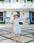 Hydrangea Shell Eyelet Shirt Dress