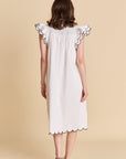 Scallop Midi Dress