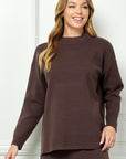 Mock Neck Sweater Top
