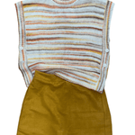 Tan suede skort