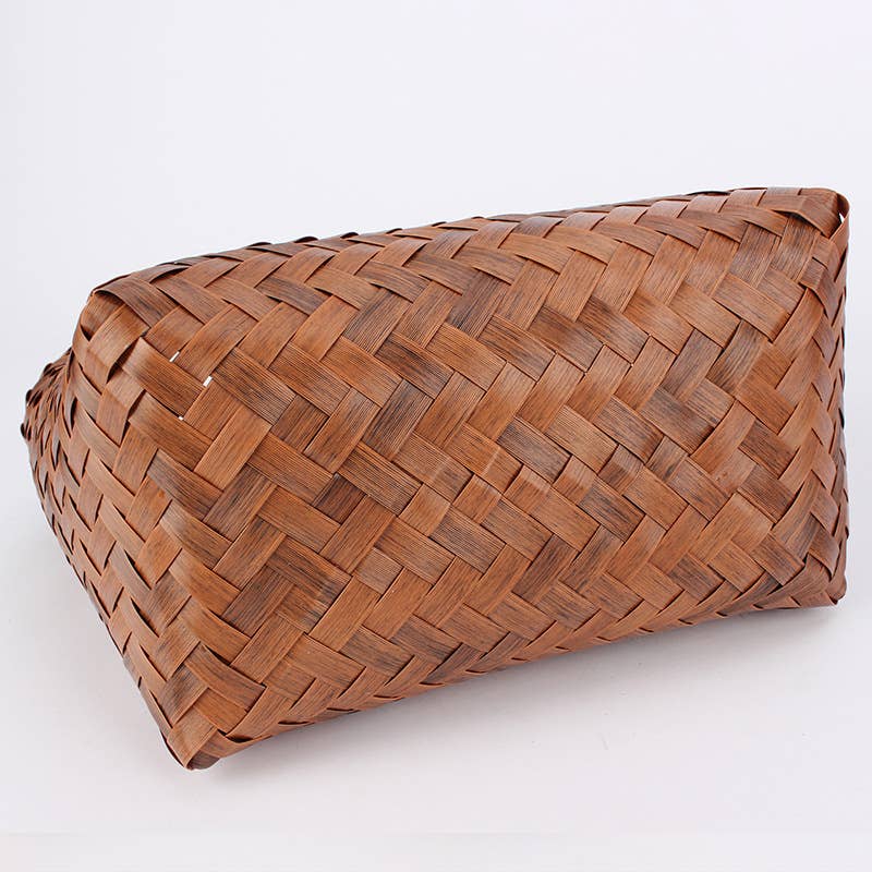 Woven Bamboo Tote - EmberLoom