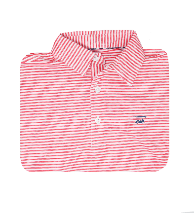 Albatross Polo Heather State Red/White - Chatsworth Boutique