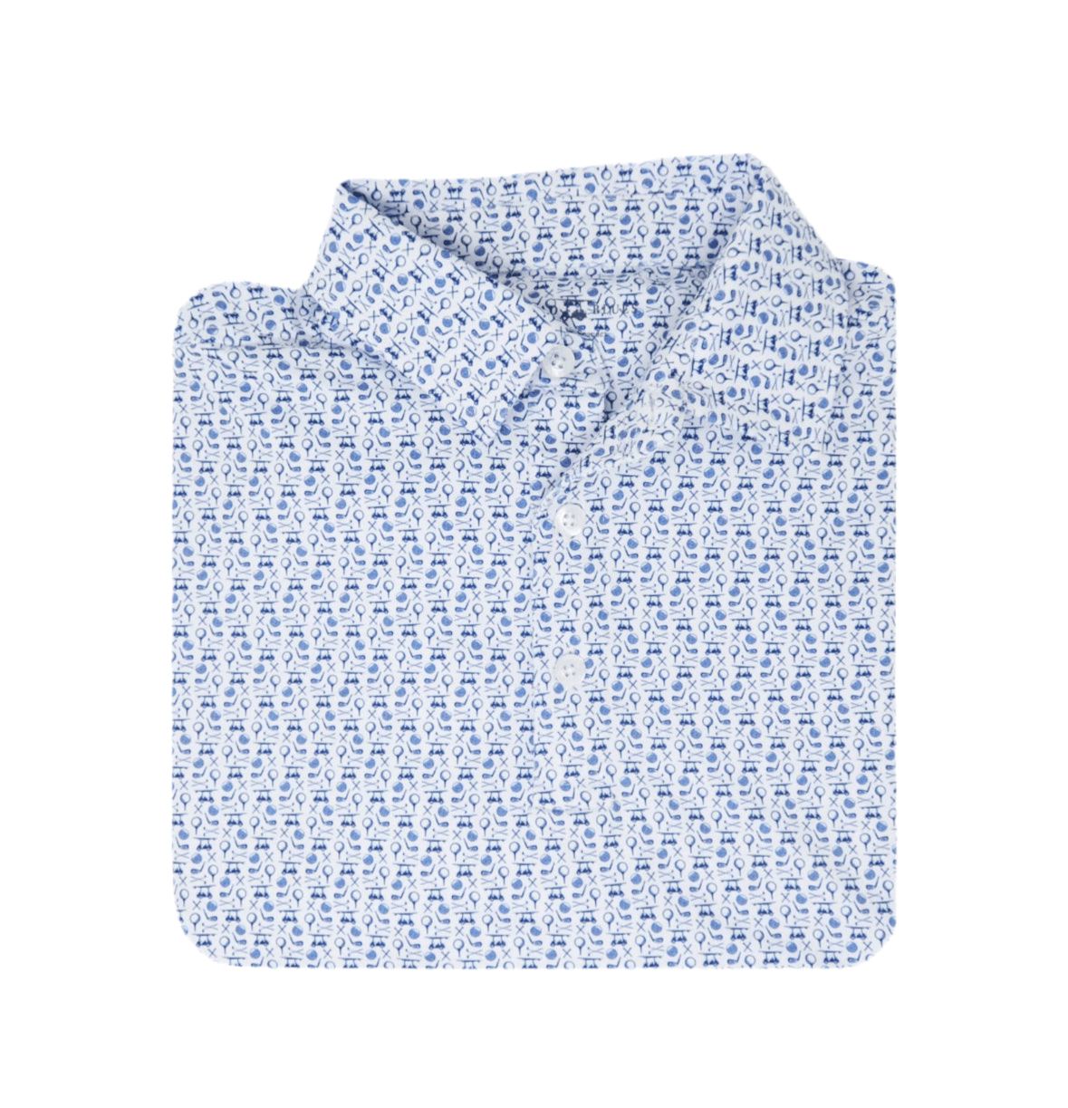 All - Over Golf Pattern Polo - Chatsworth Boutique