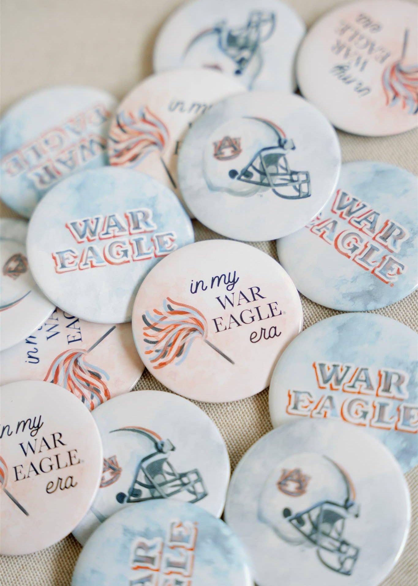 Auburn University Football Helmet Game Day Button - Chatsworth Boutique