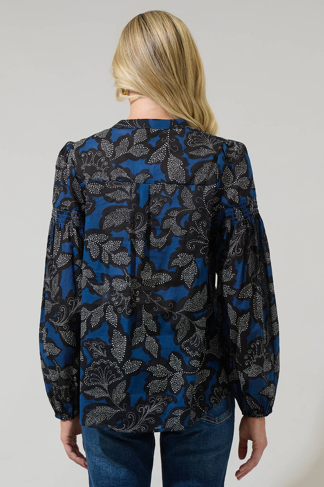 Aurina Floral Poplin Top - Chatsworth Boutique