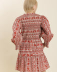 Ruffle Smocked Mini Dress