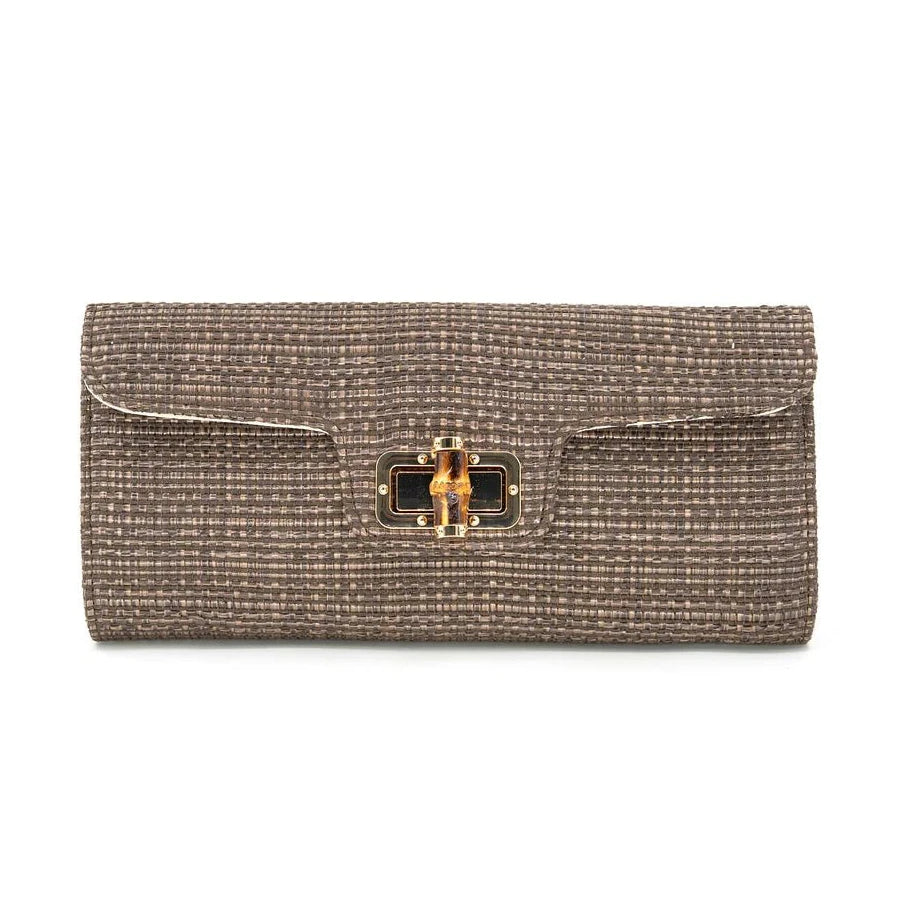 Bamboo Buckle Clutch - Chatsworth Boutique