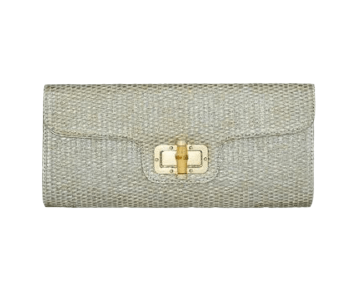Bamboo Buckle Clutch - Chatsworth Boutique