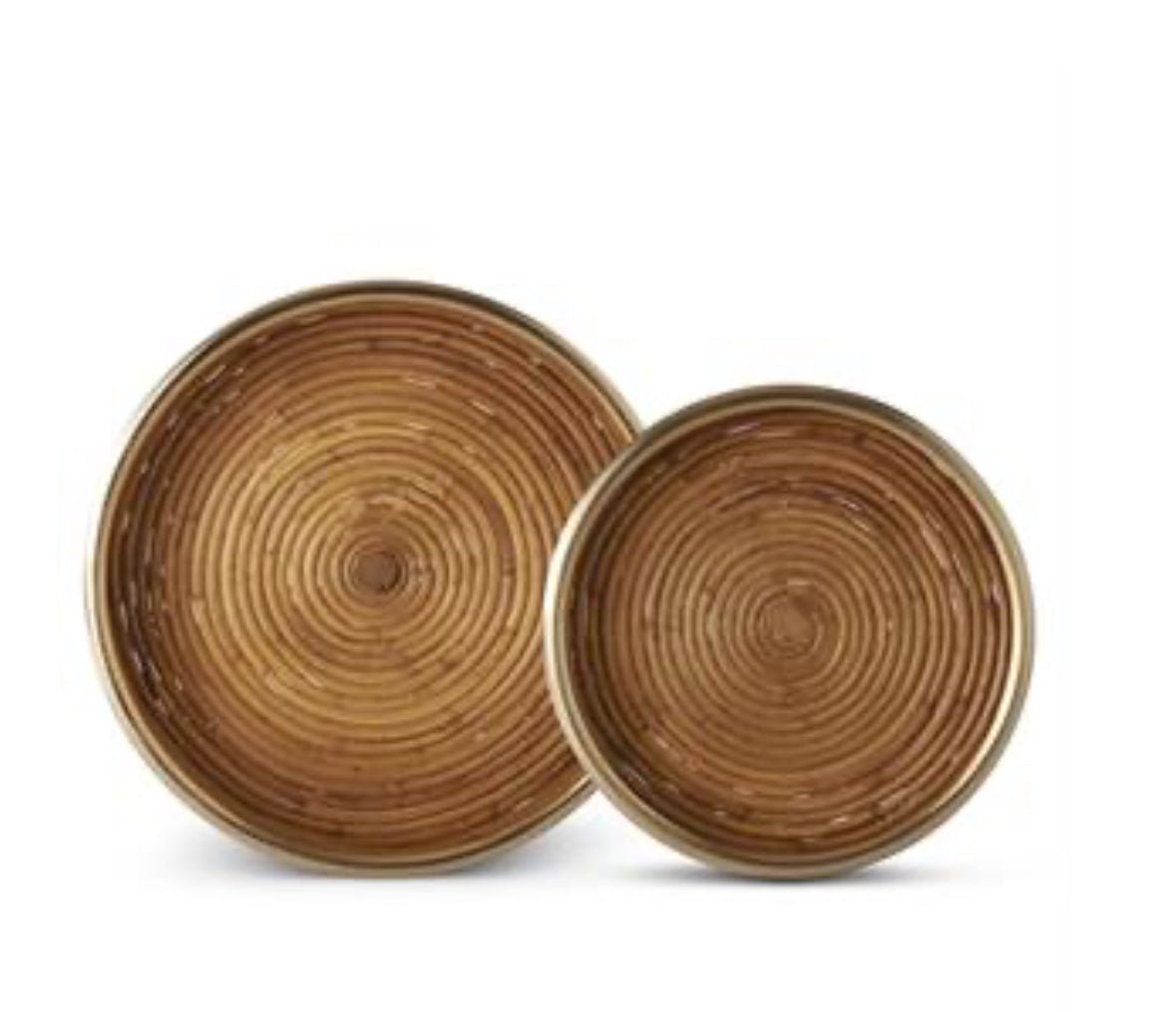 Bamboo Metal Trays - Chatsworth Boutique