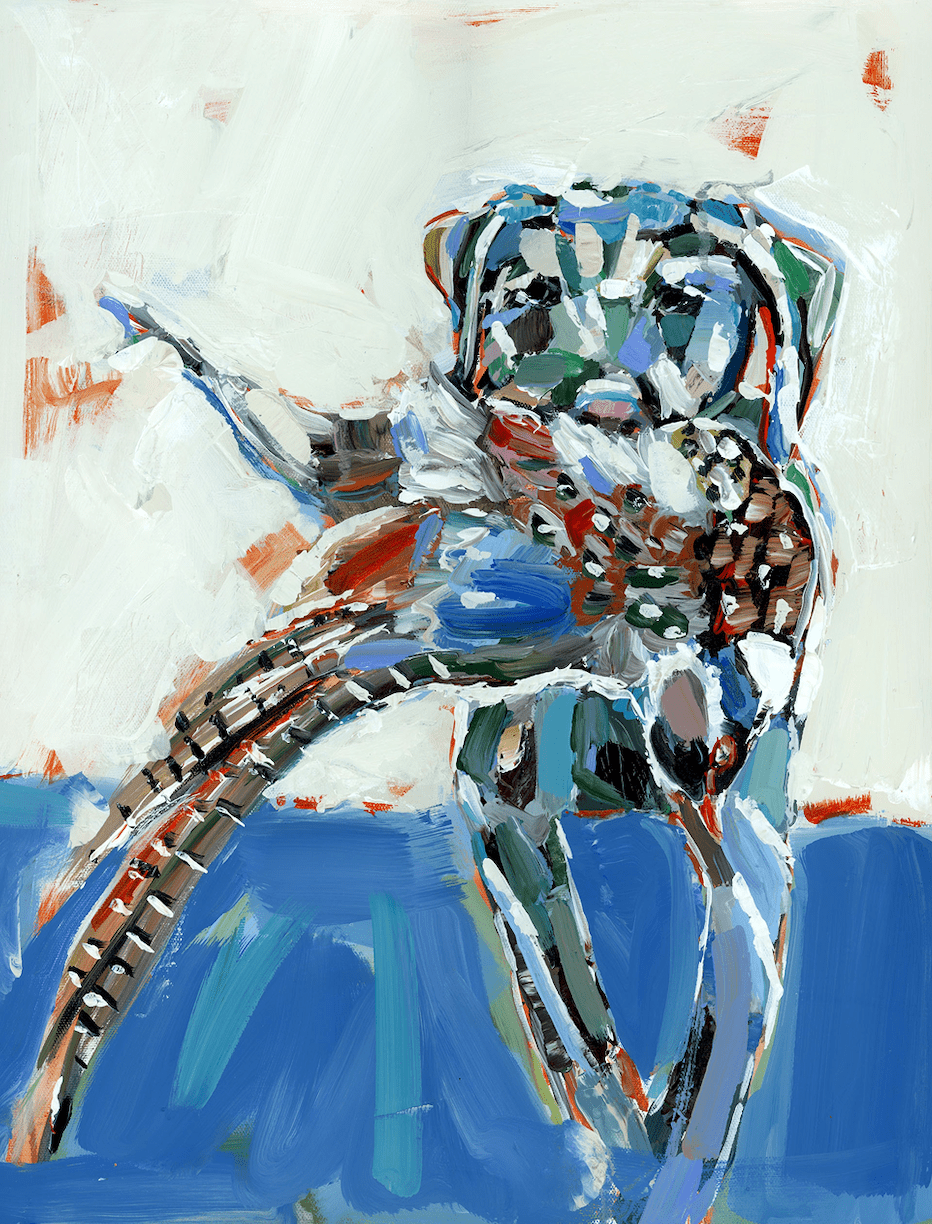 "Bird Dog" on paper - Chatsworth Boutique