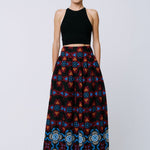 Black EMB Skirt - Chatsworth Boutique