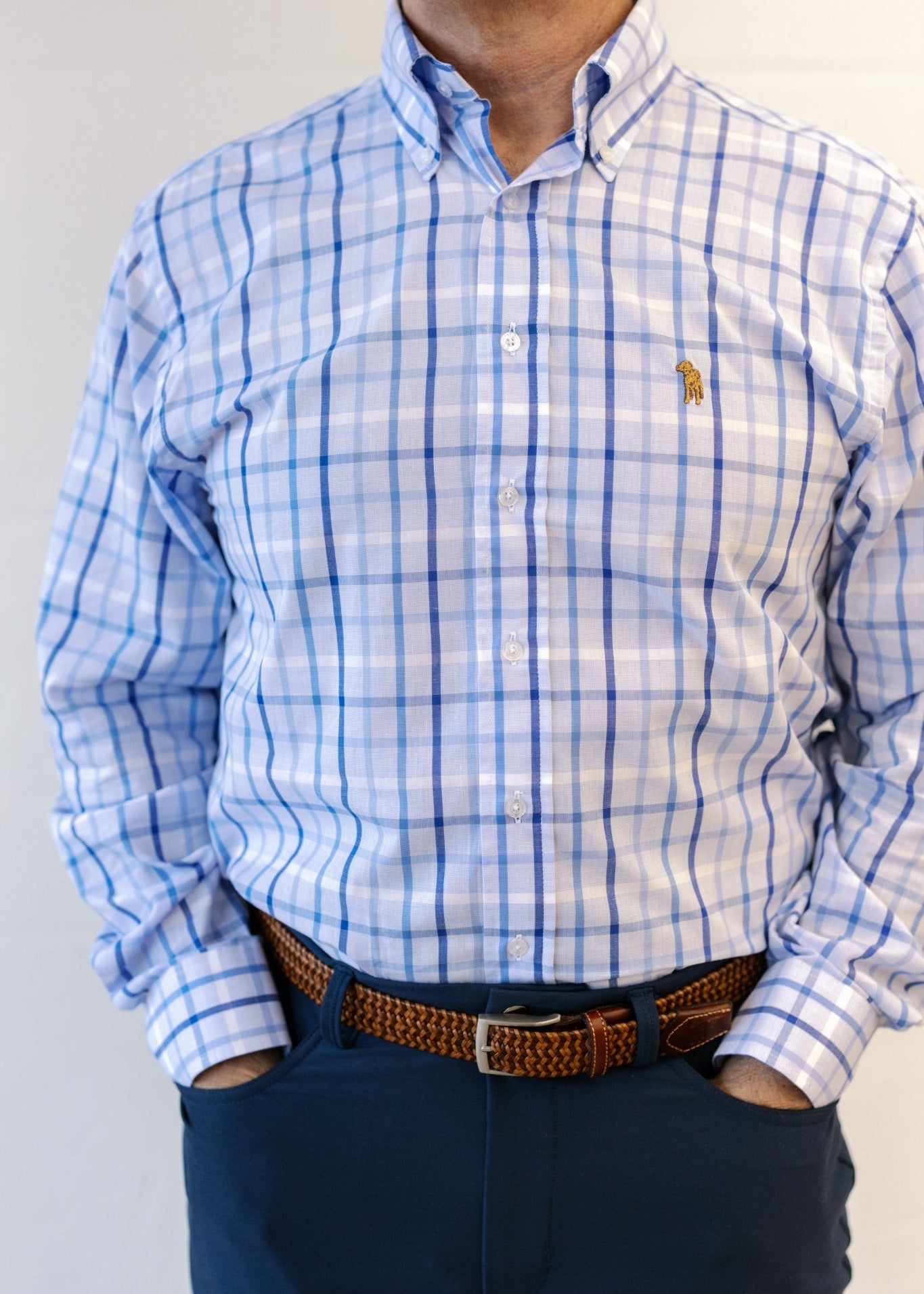 Blue Ridge Check Button Down - Chatsworth Boutique