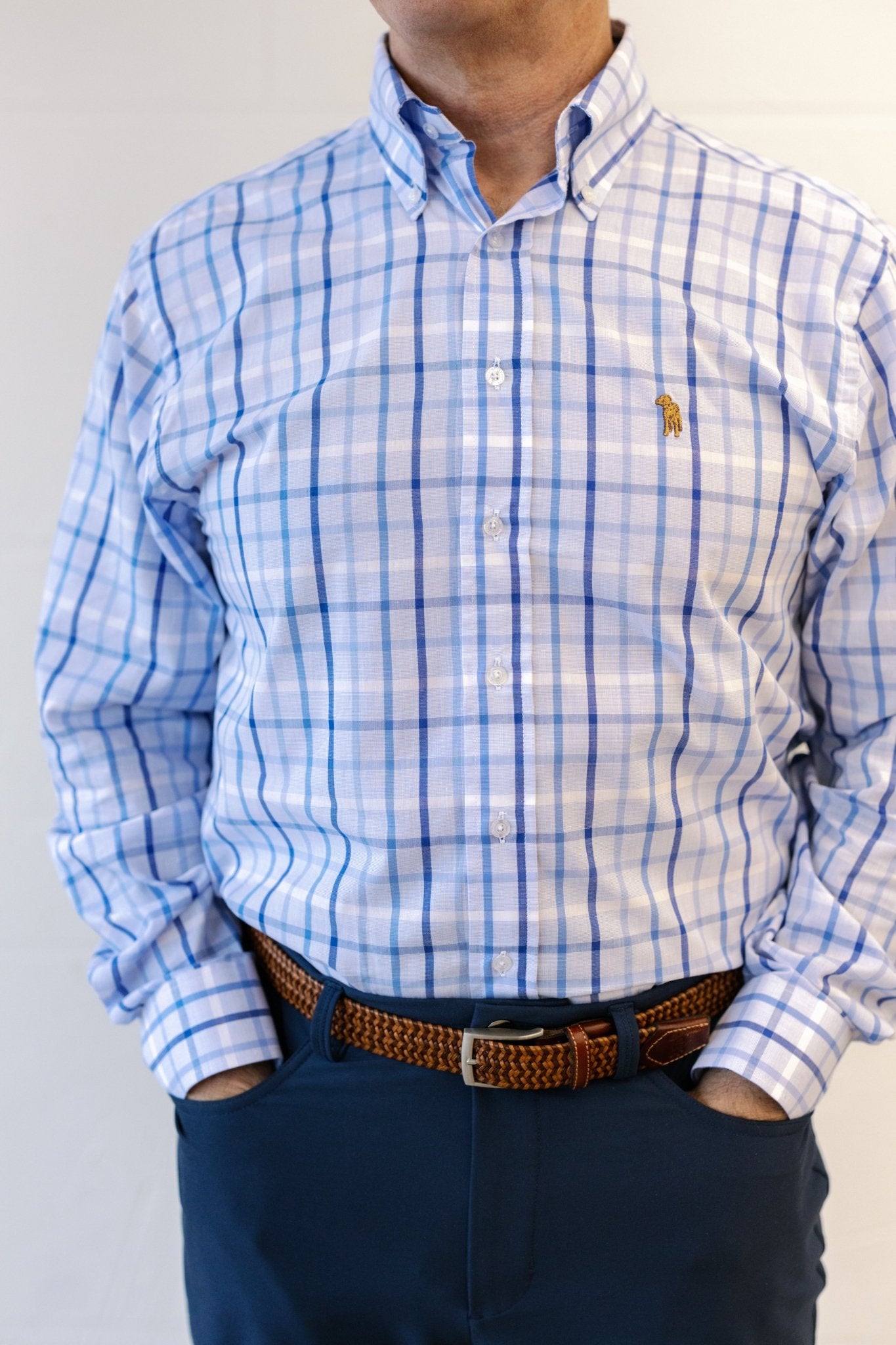 Blue Ridge Check Button Down - Chatsworth Boutique