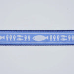 Blue & White Batik Fish Dog Collar - Chatsworth Boutique