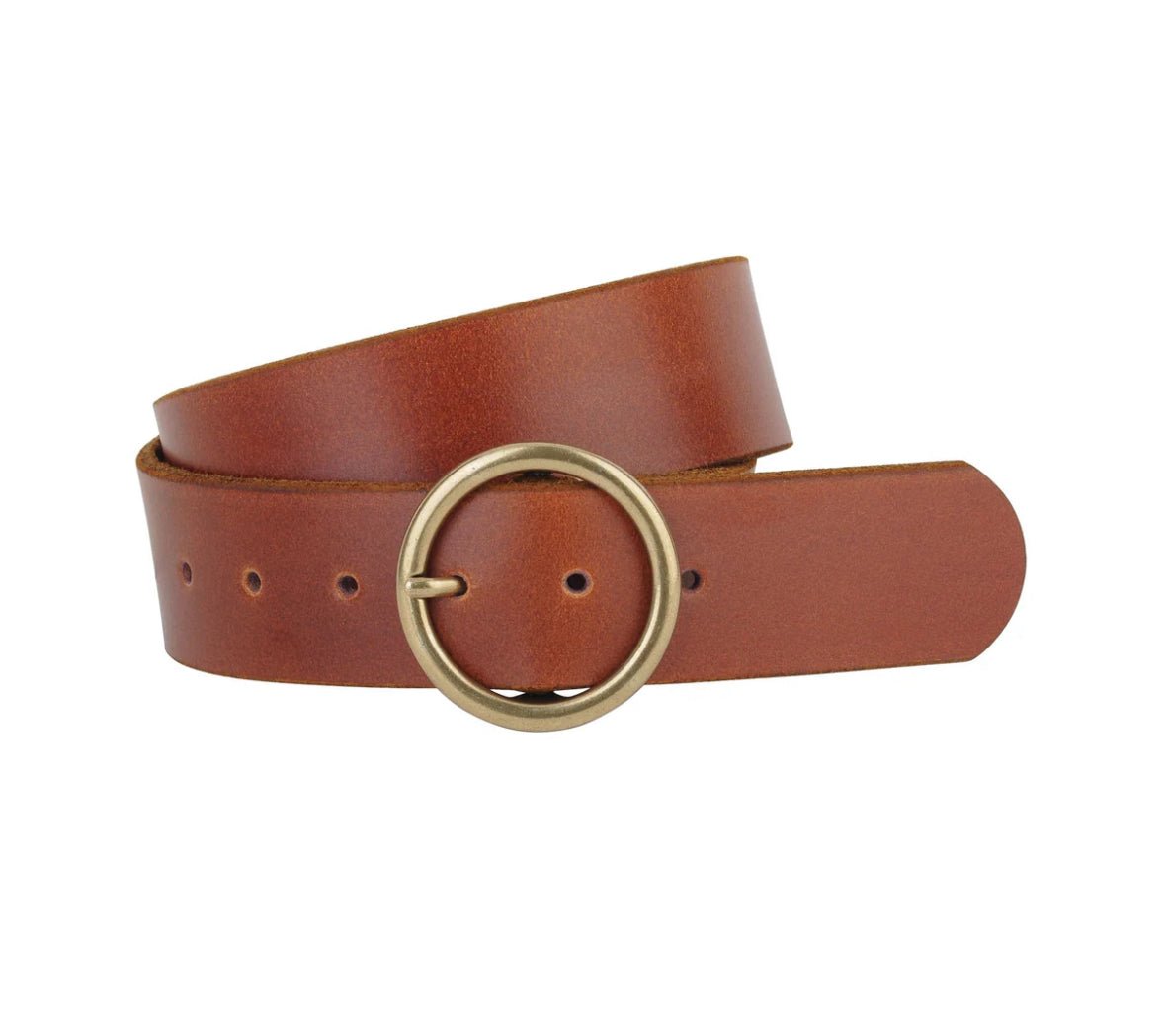 Brass Circle Buck Belt - Chatsworth Boutique