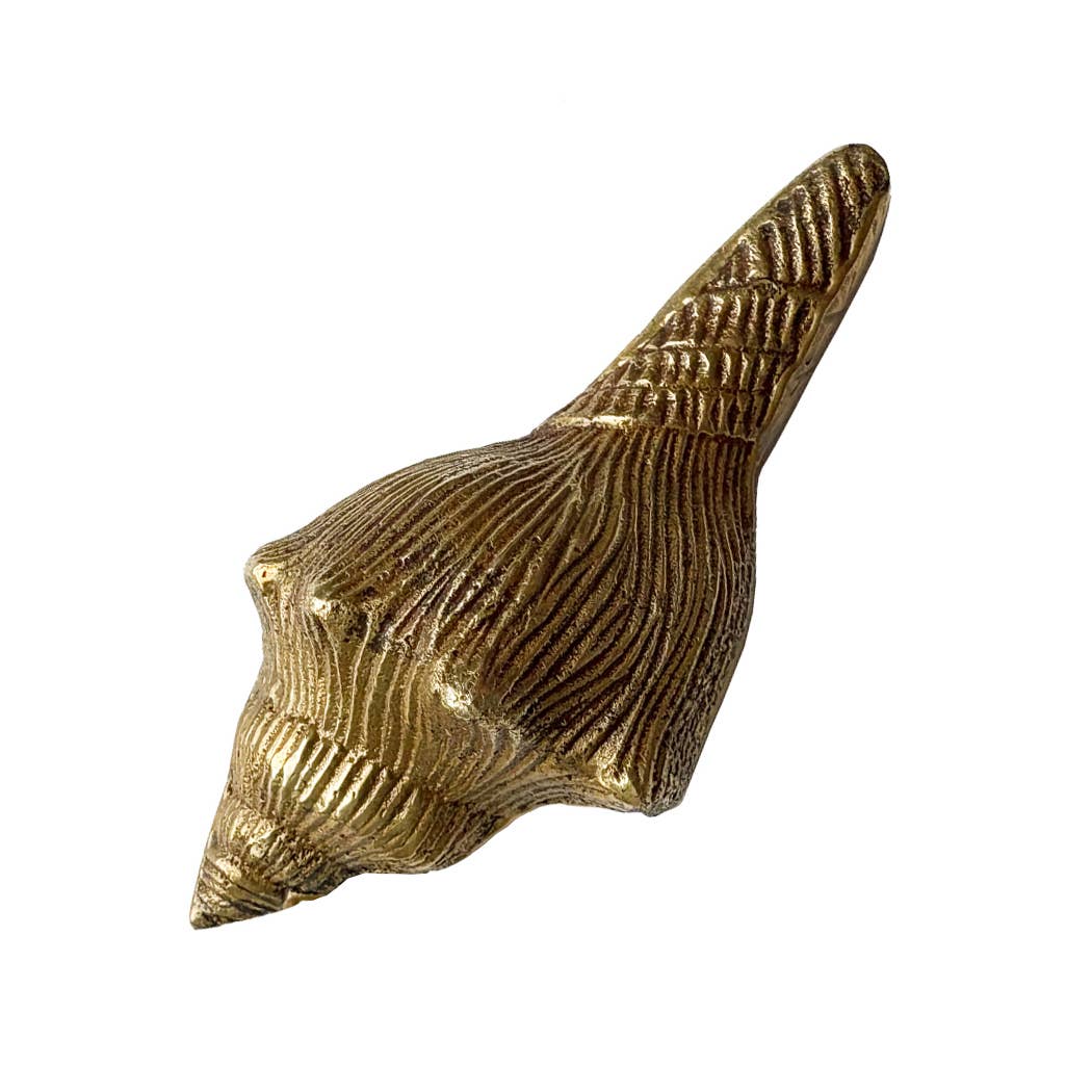 Brass Conch Shell Paperweight - Chatsworth Boutique