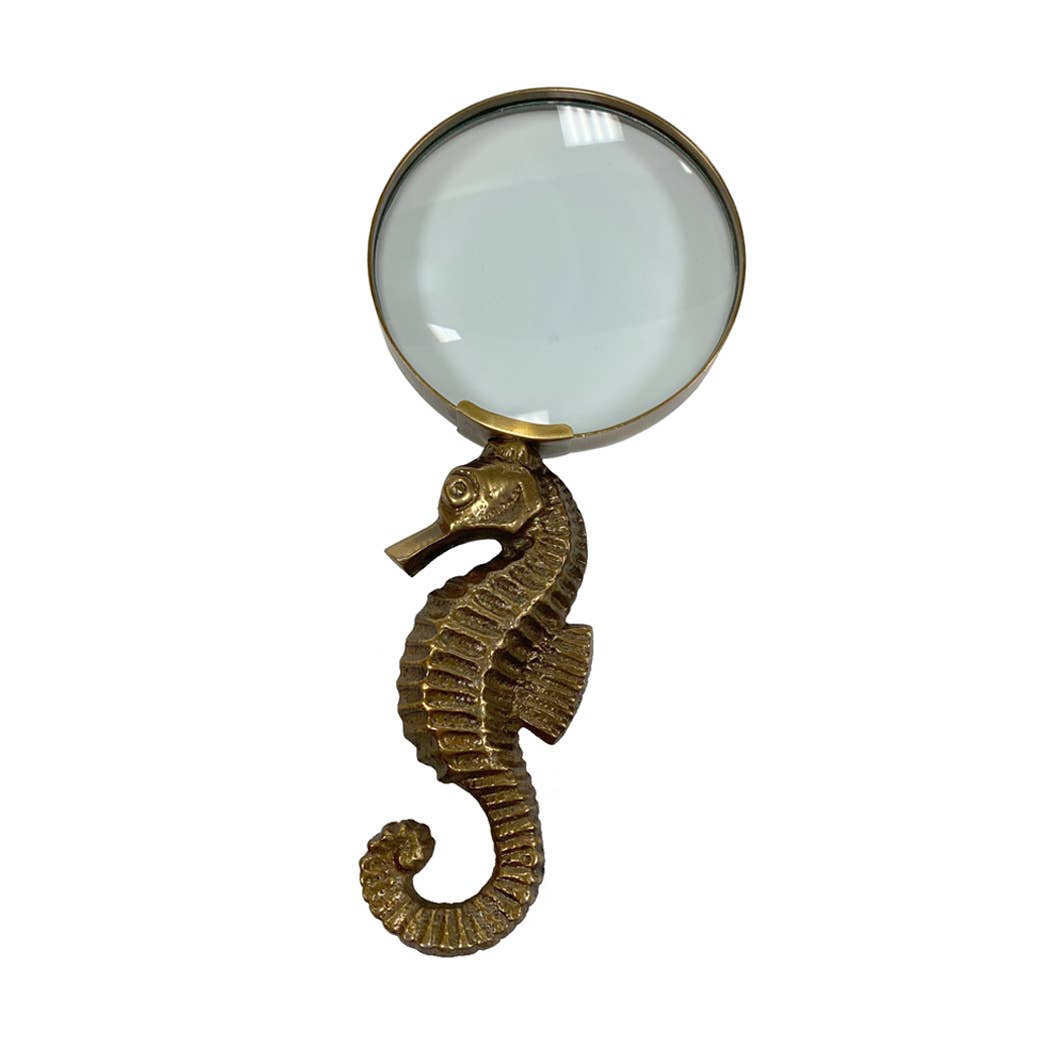 Brass Seahorse Magnifying Glass - Chatsworth Boutique