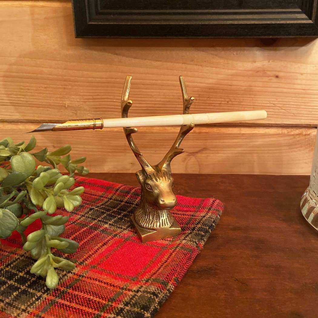 Brass Stag Paperweight - Chatsworth Boutique