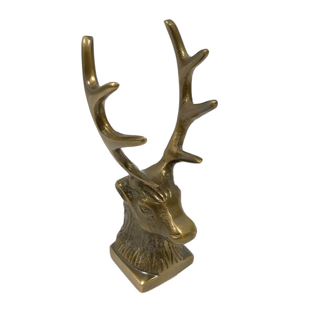 Brass Stag Paperweight - Chatsworth Boutique