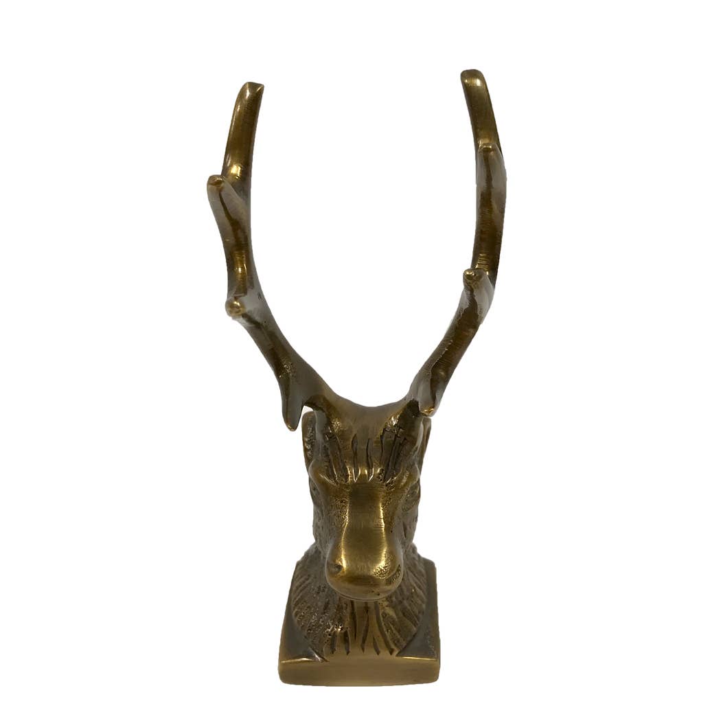 Brass Stag Paperweight - Chatsworth Boutique