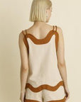 Brown Wave Blouse - Chatsworth Boutique