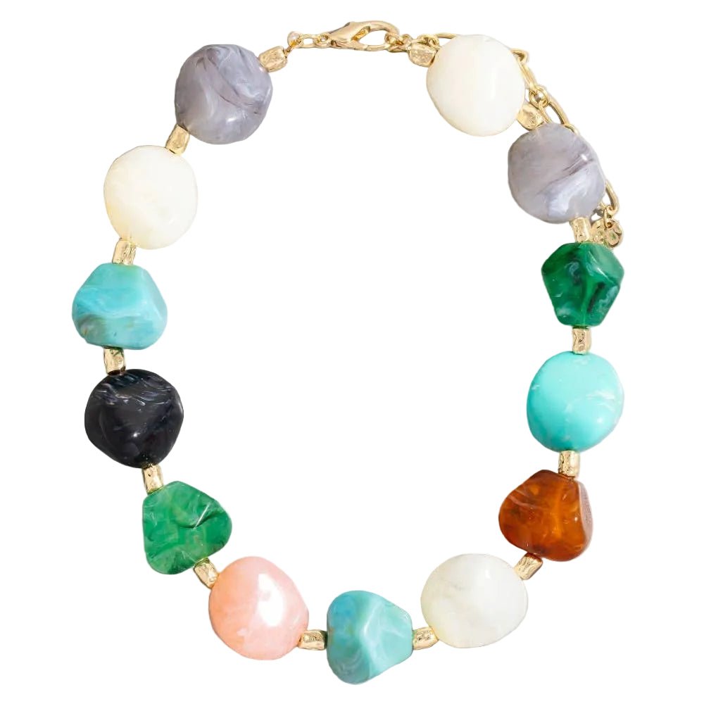 Bulky Resin Stone Necklace - Chatsworth Boutique