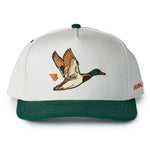 Burlebo Flying Duck Cap Cream and Green - front view