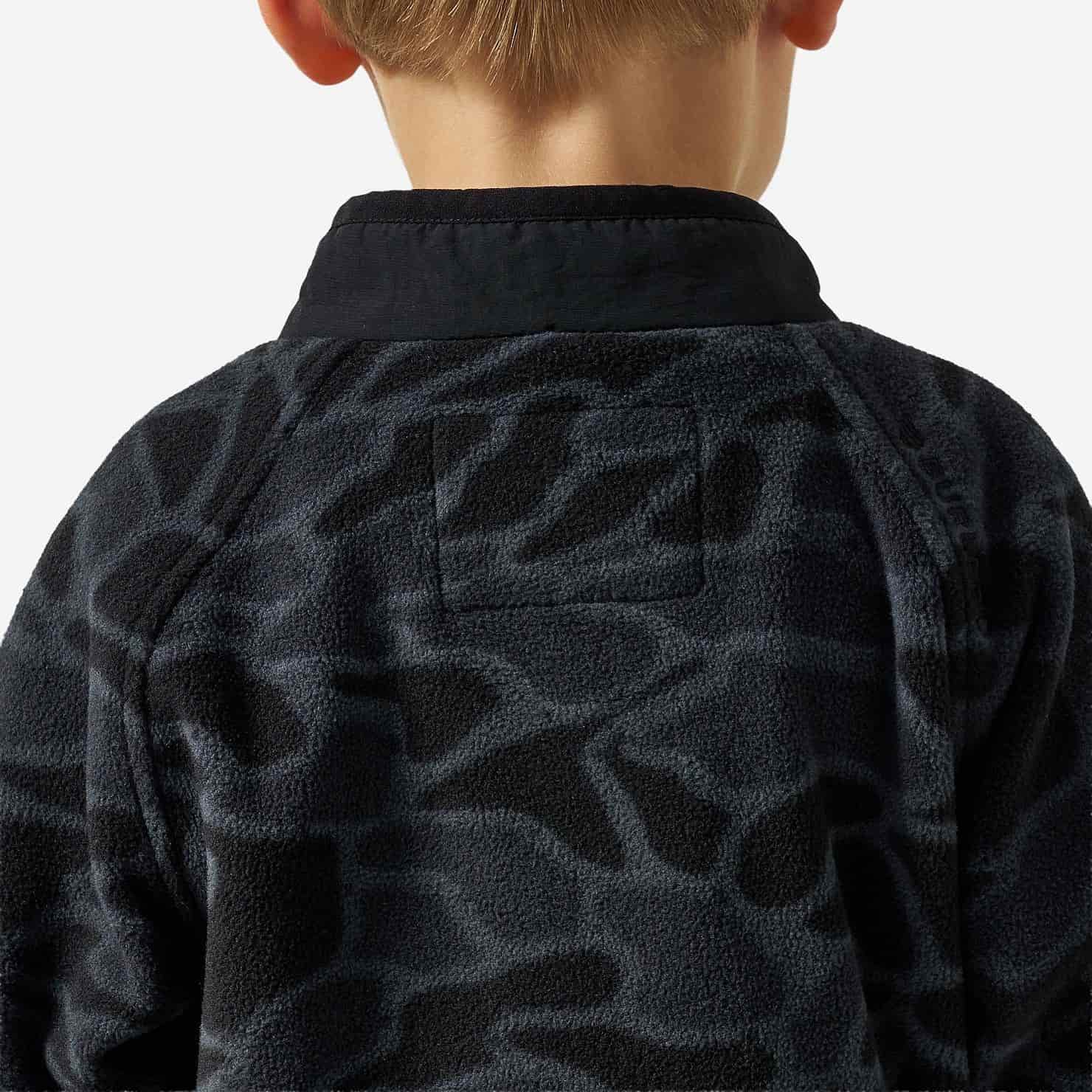 Youth Micro Fleece Black Camo, Burlebo - back view