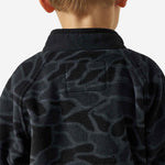 Youth Micro Fleece Black Camo, Burlebo - back view